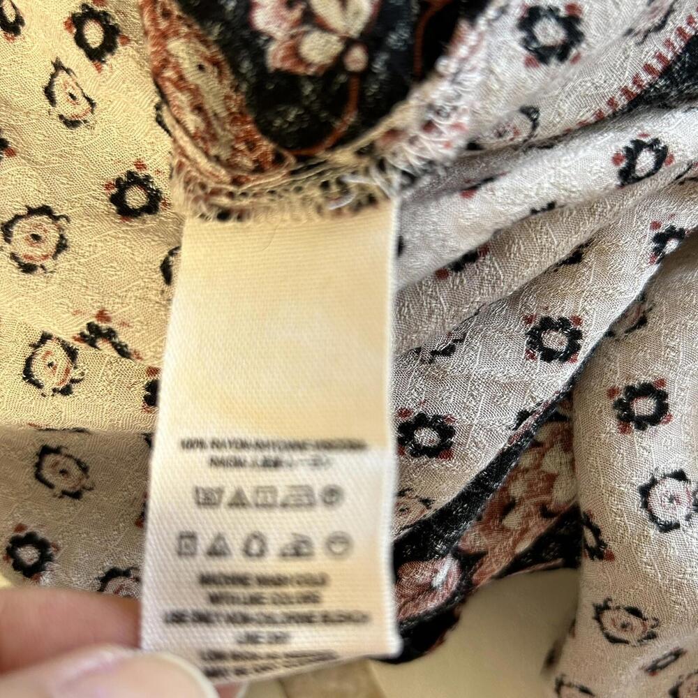 Free People Changing Times long sleeve boho tunic top s - Picture 6 of 9